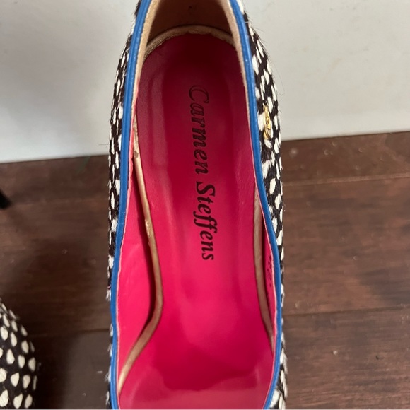 Carmen Steffens sz 37 Cowhide heels - Picture 3 of 9